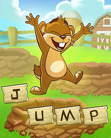 Pogo Word Whomp HD Jump for Joy Badge
